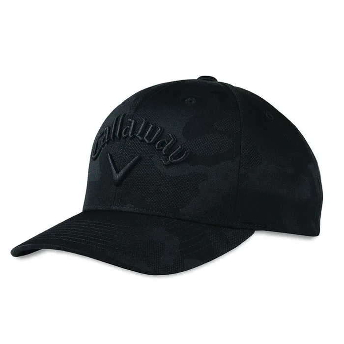 Callaway Camo Snapback Adjustable Cap – Black