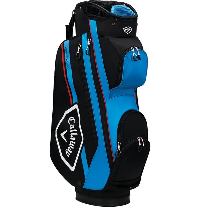 Callaway Chev 14+ Cart Bag – Black/Cyan