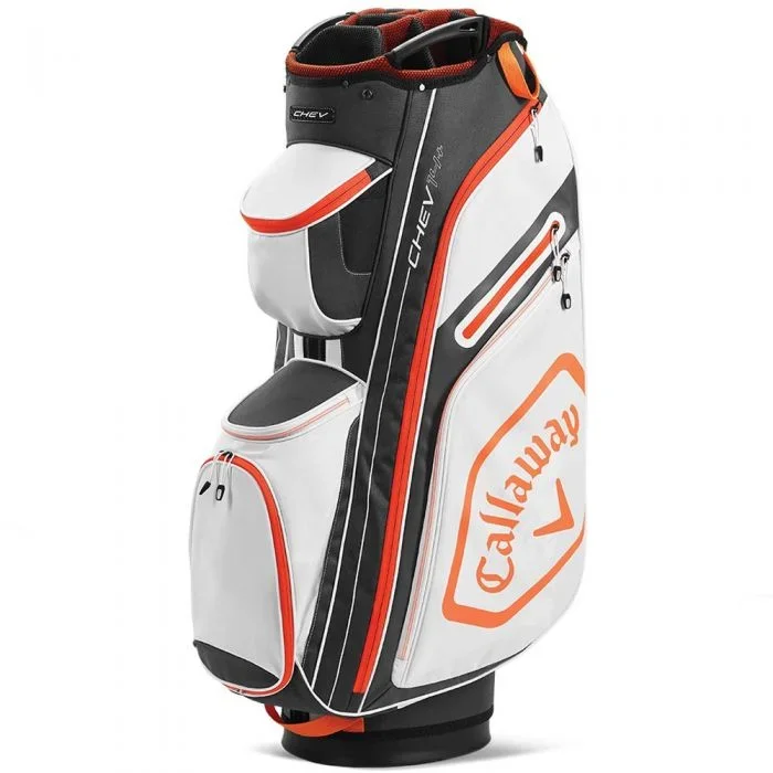 Callaway Chev 14+ Cart Bag – White/Charcoal