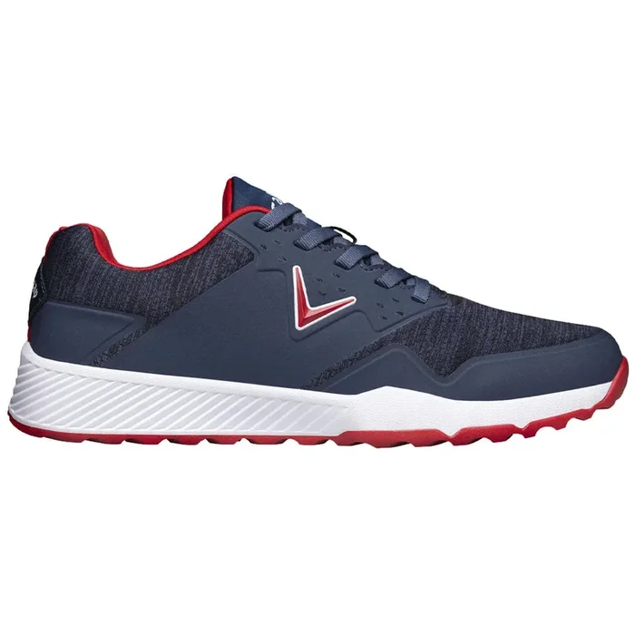 Callaway Chev Ace Aero Spikeless Shoes – Navy/Red