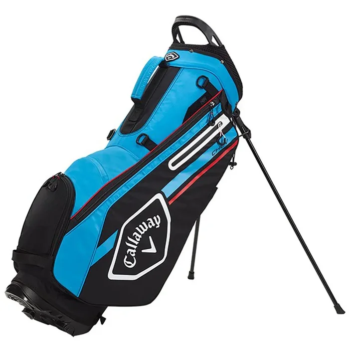 Callaway Chev Stand Bag – Black/Cyan/Fire