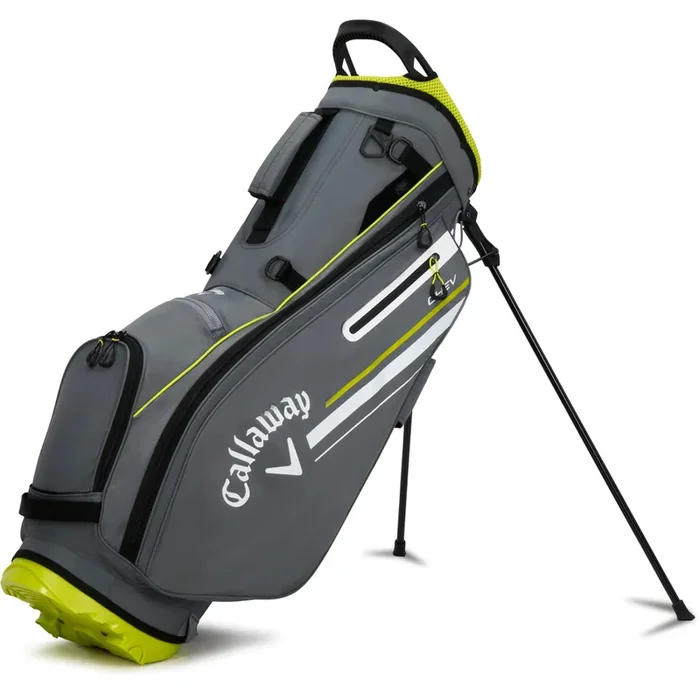 Callaway Chev Stand Bag – Charcoal/Florescent Yellow