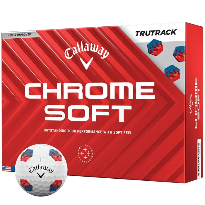 Callaway Chrome Soft TruTrack Golf Balls – White – 12 Pack