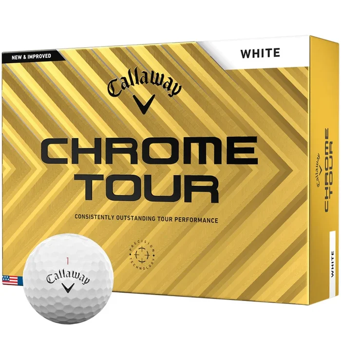 Callaway Chrome Tour Golf Balls – White – 12 Pack