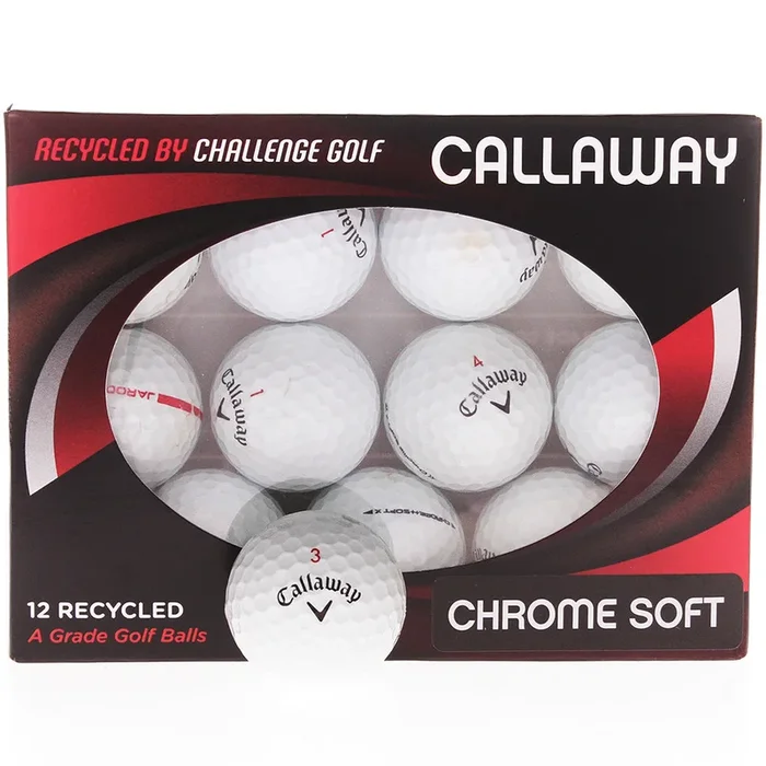 Callaway Chromesoft X Refurbished A-Grade Golf Balls – 12 Pack – White