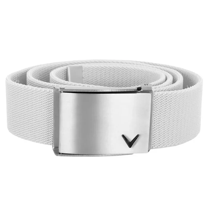 Callaway Cut-To-Fit Stretch Webbed Belt – White