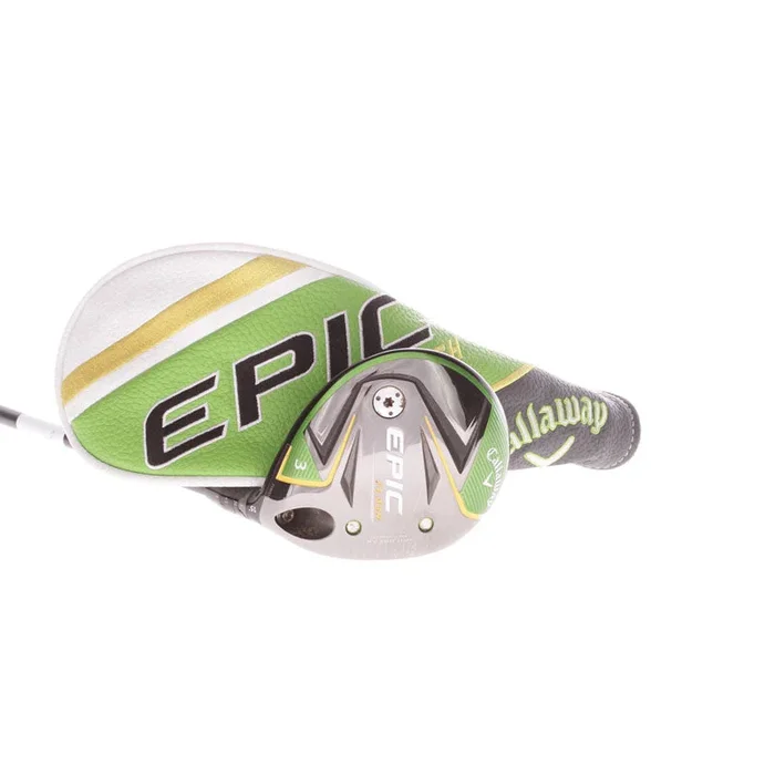 Callaway Epic Flash Graphite Men’s Right Hand Fairway 3 Wood 15 Degree Stiff – Hzrdus Smoke 6.0