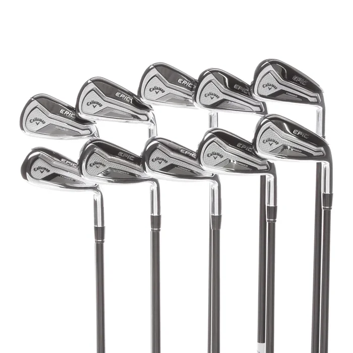 Callaway Epic Forged Steel Mens Right Hand Irons 4-PW+AW+GW+SW Senior – Tensei AV White 55