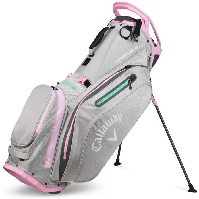 Callaway Fairway 14 HD Waterproof Stand Bag – Grey/Pink