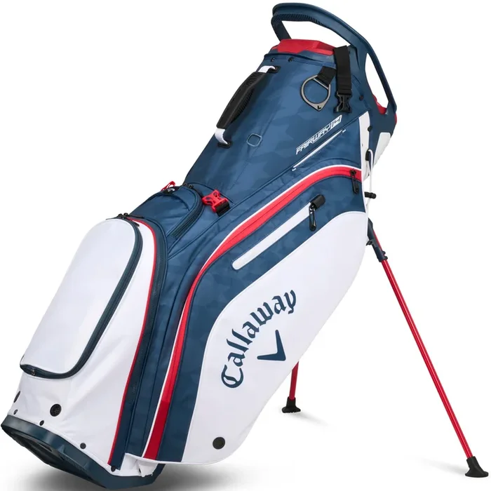 Callaway Fairway 14 Stand Bag – Navy Houndstooth/White/Red
