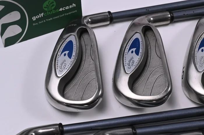 Callaway Hawk Eye Tungsten Titanium Irons / 3-PW+SW / Firm Flex Callaway Shafts