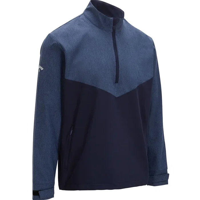 Callaway Heathered 1/4 Zip Wind Jacket – Dark Moody Heather