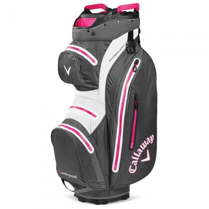 Callaway Hyper Dry 15 Cart Bag – Charcoal/Pink