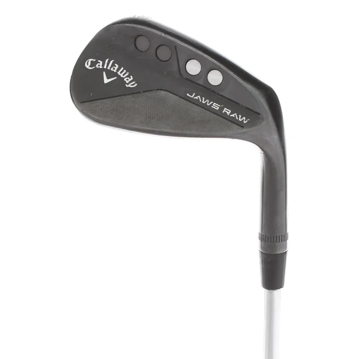 Callaway Jaws Raw Black Steel Mens Right Hand Gap Wedge 50* 10 Bounce S Grind Wedge – True Temper Dynamic Gold Spinner VSS