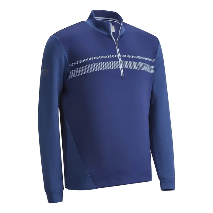 Callaway Long Sleeve High Gauge Fleece Pullover – Medieval Blue