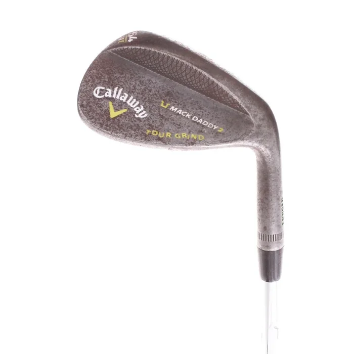 Callaway Mack Daddy 2 Slate Tour Grind Steel Men’s Right Hand Lob Wedge 54 Degree 11 Bounce Wedge – Dynamic Gold