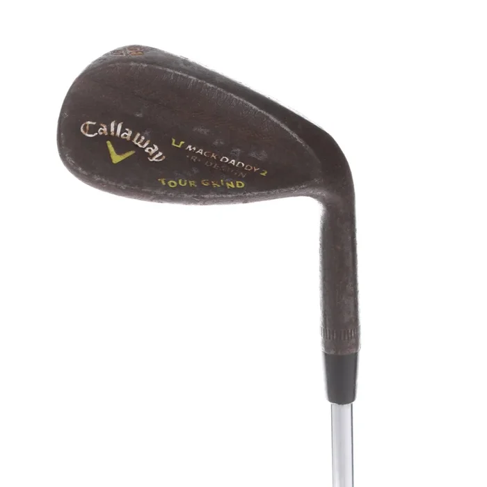 Callaway Mack Daddy 2 Tour Grind Steel Men’s Right Lob Wedge 58 Degree 9 Bounce T Grind Wedge – True Temper Dynamic Gold