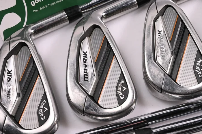 Callaway Mavrik Irons / 4-PW+GW+SW / Stiff Flex Elevate 105 Shafts