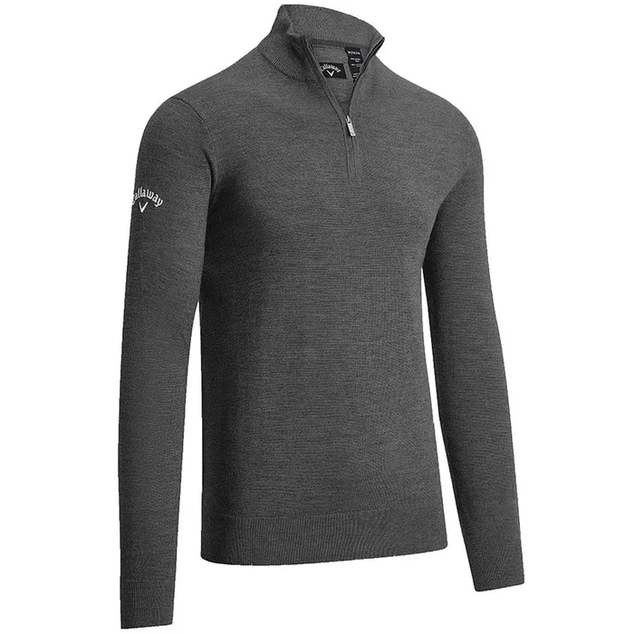 Callaway Merino Wool 1/4 Zip Pullover – Granite Heather