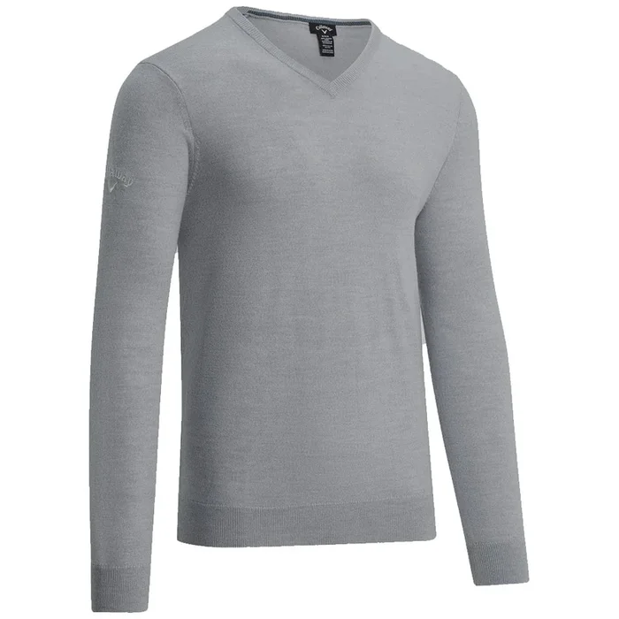 Callaway Merino Wool V-Neck Pullover – Griffin Grey