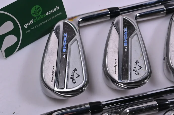 Callaway Paradym Ai Smoke Irons / 5-PW / Regular Flex Elevate MPH 85 Shafts