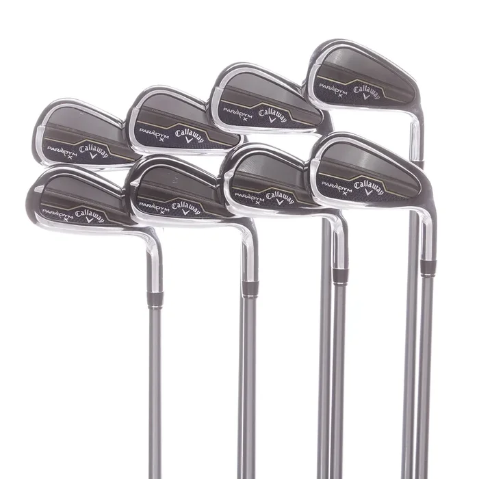 Callaway Paradym X Graphite Mens Right Hand Irons 5-PW+AW+GW Regular Plus – HZRDUS Grey