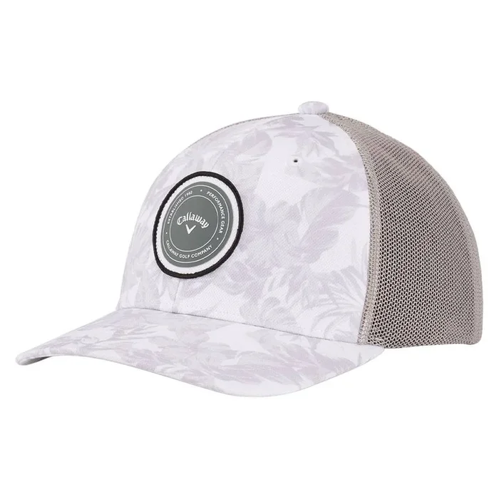 Callaway Playing Through Trucker Golf Cap White Tropical – 24 Men