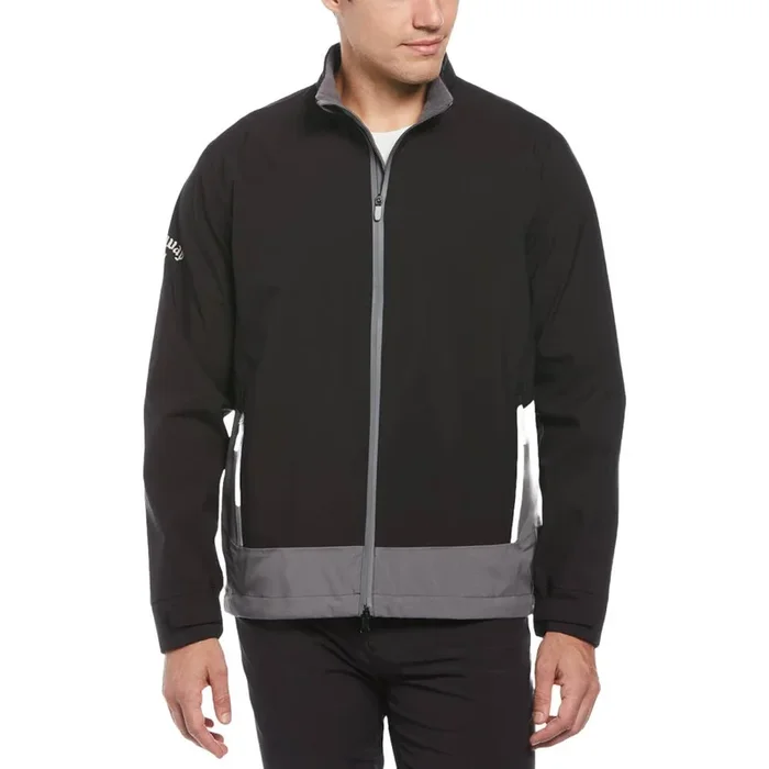 Callaway Premium Full-Zip Waterproof Stormguard Golf Jacket Caviar – SS25 Men