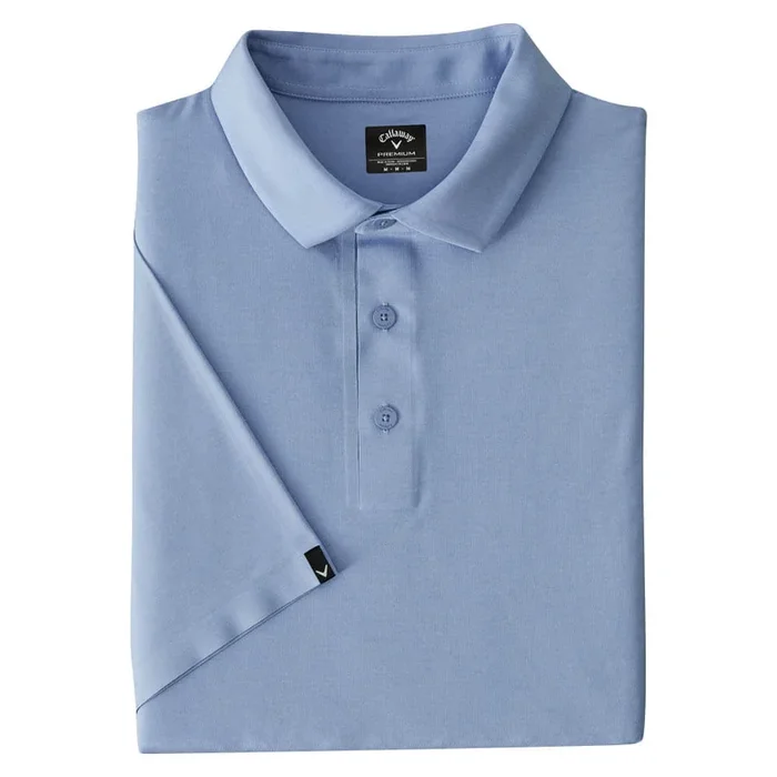 Callaway Premium Heather Soft Touch Golf Polo Chambray Heather – SS25 Men