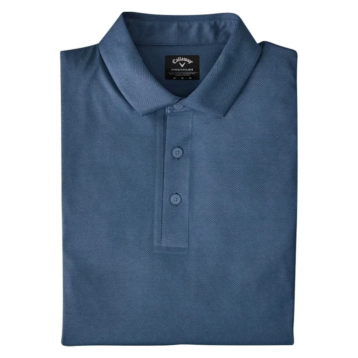 Callaway Premium Jacquard Golf Polo Galaxy Blue – SS25 Men