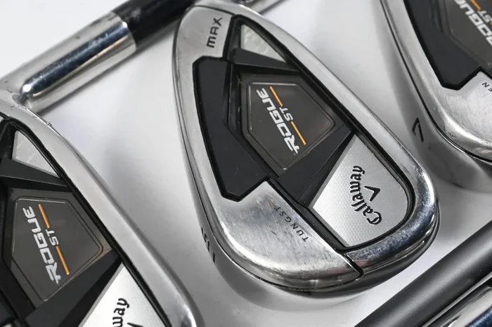 Callaway Rogue ST Max Irons / 5-PW+SW / Stiff Flex Project X Catalyst 75 Shafts