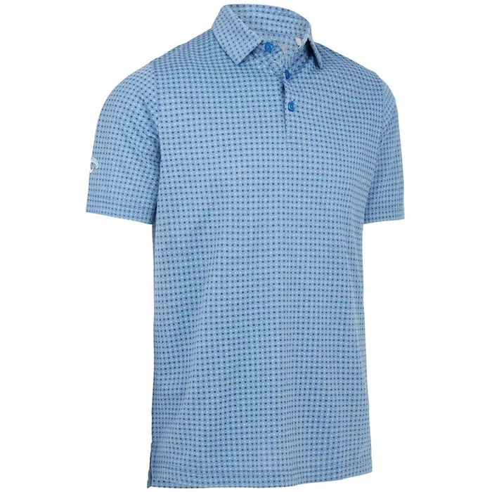 Callaway Soft Touch Micro Print Polo Shirt – Magnetic Blue Heather