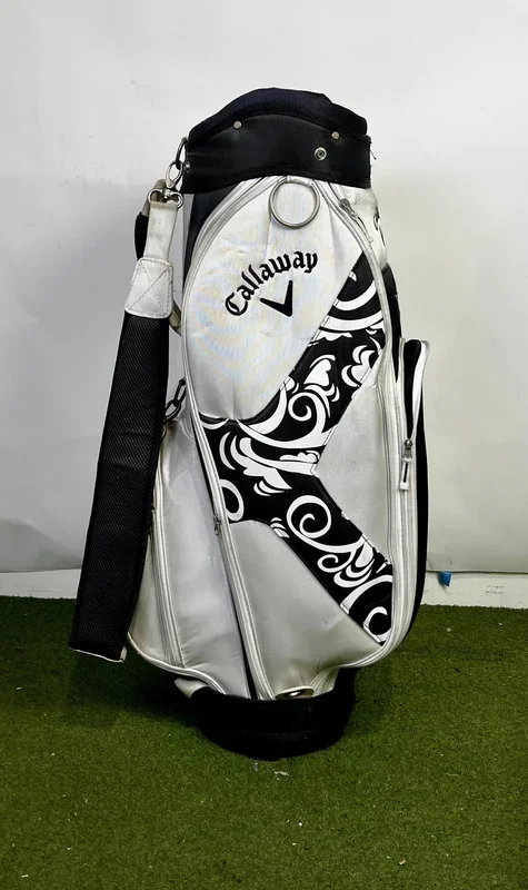 Callaway Solaire Staff Bag – 9 Dividers 5 Pockets- Black and White