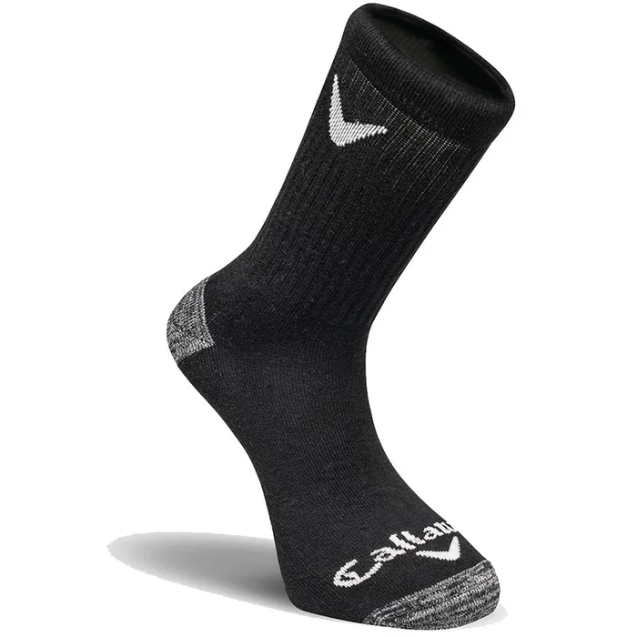 Callaway Sport Crew Socks (3 Pack) – Black