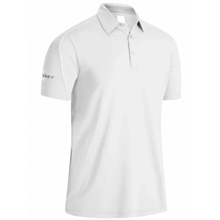 Callaway Stitched Colour Block Polo Shirt – Bright White