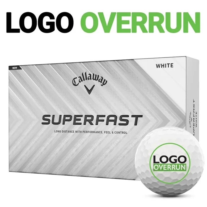 Callaway SuperFast Golf Balls – LOGO OVERRUN