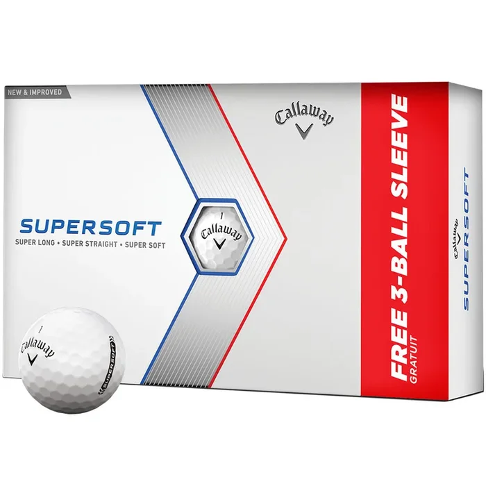 Callaway Supersoft Golf Balls – White – Bonus 15 Pack