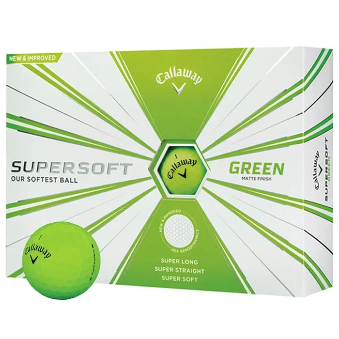Callaway Supersoft Golf Balls Matte Green – 12 Pack