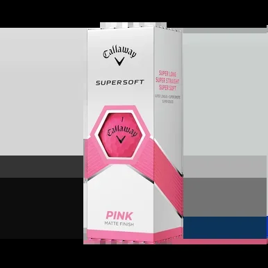 Callaway Supersoft Golf Balls Matte Pink – 3 Pack