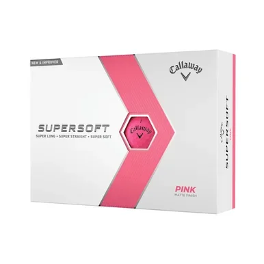 Callaway Supersoft Matte Pink Golf Balls – Dozen