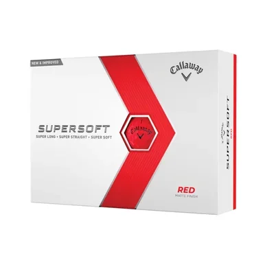 Callaway Supersoft Matte Red Golf Balls – Dozen