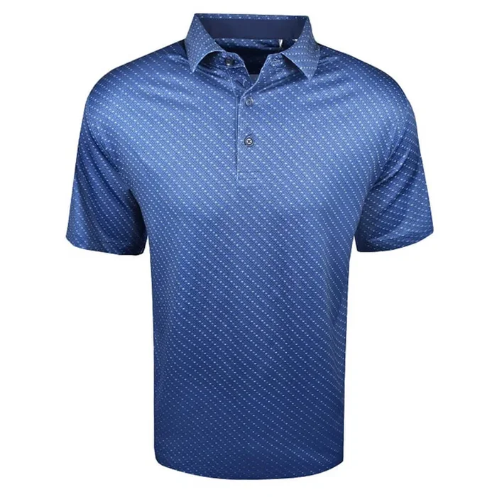 Callaway Swing Tech Allover Chevron Golf Polo Peacoat – SS25 Men