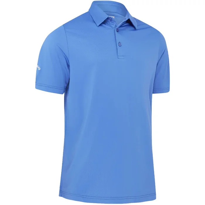 Callaway Swing Tech Solid Print Polo Shirt – Amparo Blue