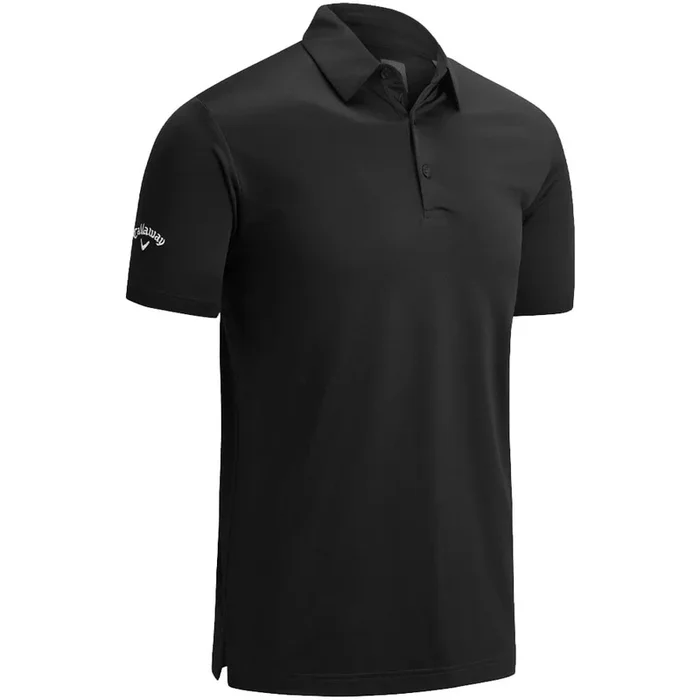 Callaway Swing Tech Solid Print Polo Shirt – Caviar