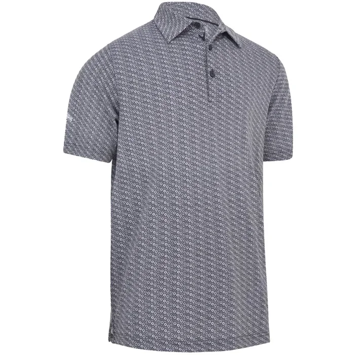 Callaway Tie Dye Foulard Print Polo Shirt – Caviar