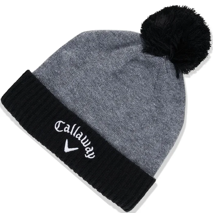 Callaway Tour Authentic Pom Beanie – Dark Grey/Black