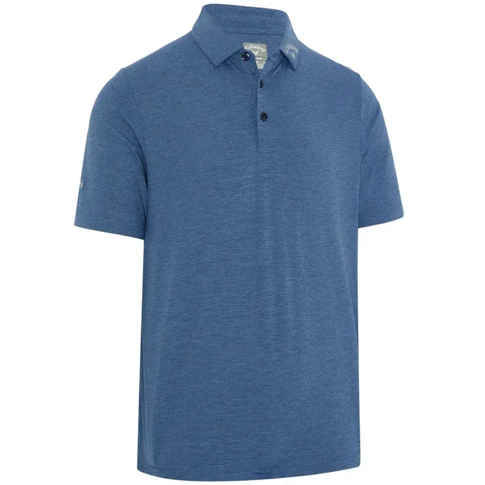 Callaway Ventilated Classic Jacquard Polo Shirt – Peacoat