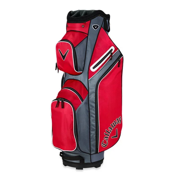Callaway X Series Cart Bag – Red/Titanium/White