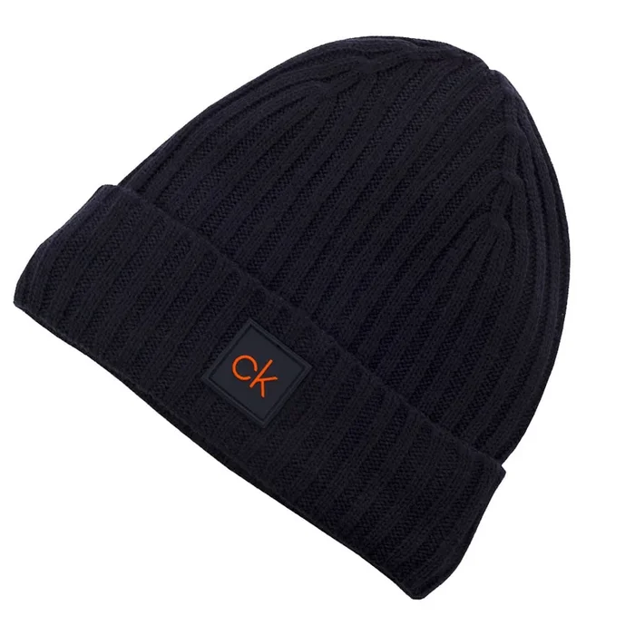 Calvin Klein Chunky Knit Beanie – Navy