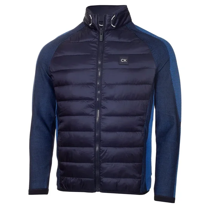 Calvin Klein Dynamo Tech Knit Jacket – Navy/Ocean Blue